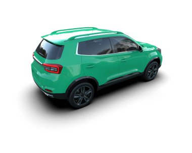 Yeşil renkli jipin 3 boyutlu resmi