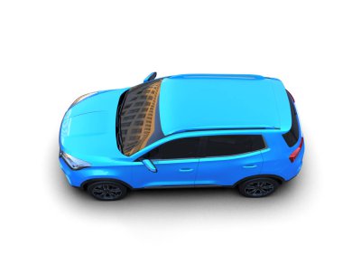 Beyaz arka planda 3 boyutlu araba. araba tasarımı