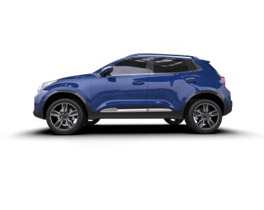 modern SUv - mavi renk - kenar görünüm