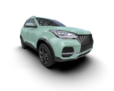 SUv beyaz arkaplanda izole edildi