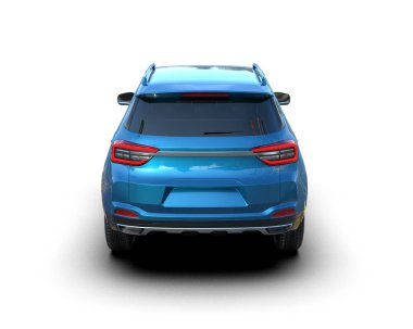modern SUV araba - 3 boyutlu resimleme