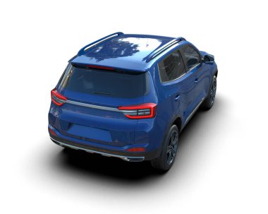 araba beyaz arkaplanda izole edildi