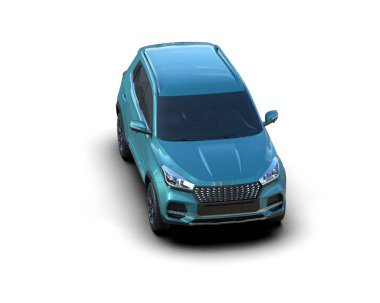 Siyah arka planda mavi modern araba