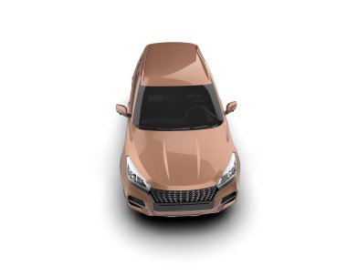 modern şehir arabası 3D görüntüleme