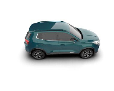 beyaz arkaplanda modern araba