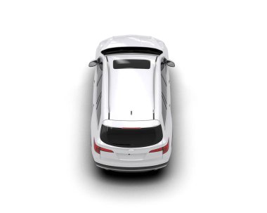 Beyaz arkaplandaki araba