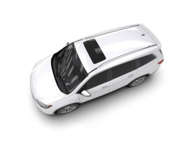 modern beyaz SUV arabası