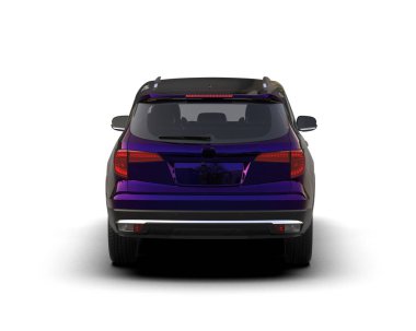 Araba beyaz arka planda izole edilmiş. araba