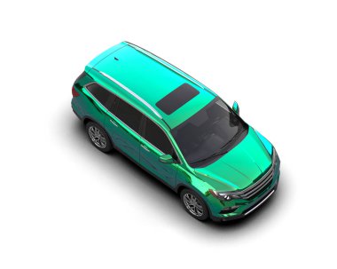 modern yeşil şehir arabası