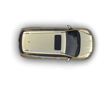 Beyaz arkaplanda 3 boyutlu araç simgesi izole edildi