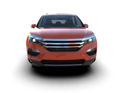 Beyaz arkaplandaki araba