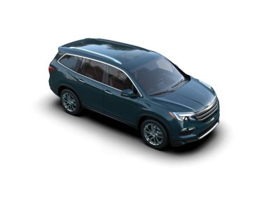 Araç arka planda izole edildi, 3D görüntüleme - cg