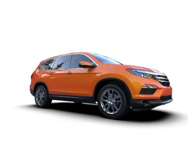 beyaz arka planda modern araba.