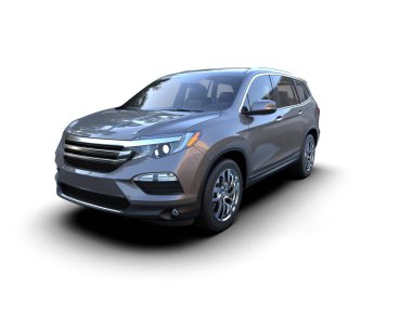 Siyah arkaplandaki araba, 3D görüntüleme