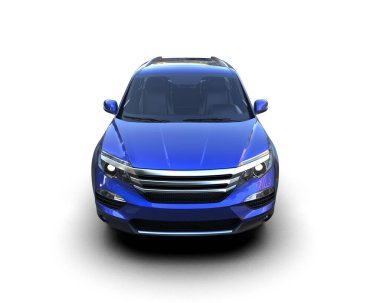 araba beyaz arkaplanda izole edildi.