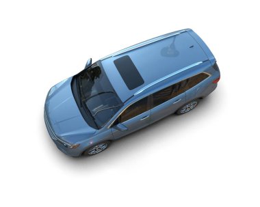 beyaz arkaplanda modern araba