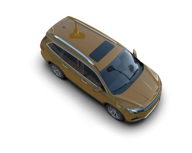 beyaz arka planda modern araba