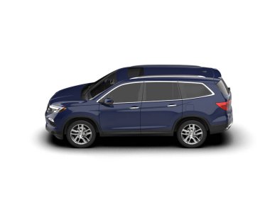 Beyaz arka planda bir araba. yüksek kalite 3d