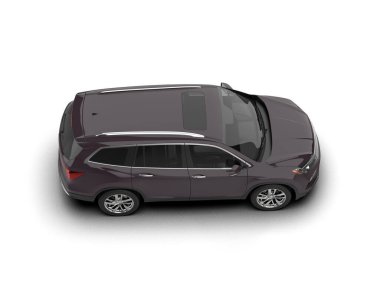 Siyah araba beyaz arkaplanda izole edildi