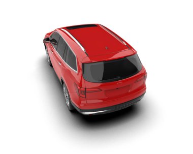 modern kompakt araba 3D render