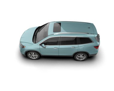 Modern bir arabanın 3 boyutlu görüntüsü