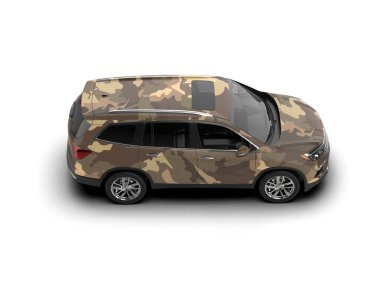 Arka planda küçük araba izole edildi