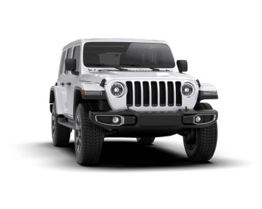 Modern lüks SUV - 3D illüstrasyon