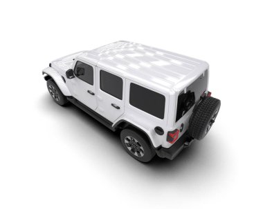 Cip. Beyaz arkaplanda 3 boyutlu resimleme izole edildi.