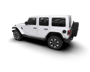 Beyaz modern cip izole edilmiş. 3d oluşturma