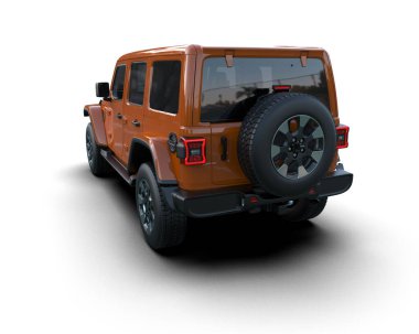 modern araba - 3D illüstrasyon