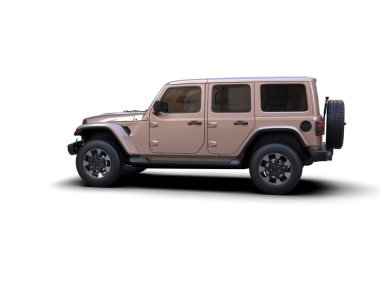 SUv beyaz arkaplanı izole etti