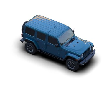 Mavi modern cip. 3d oluşturma