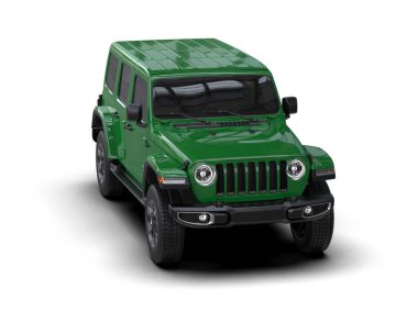 yeşil modern askeri cip - araba