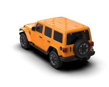 Modern tel örgülü 3 boyutlu bir SUV.