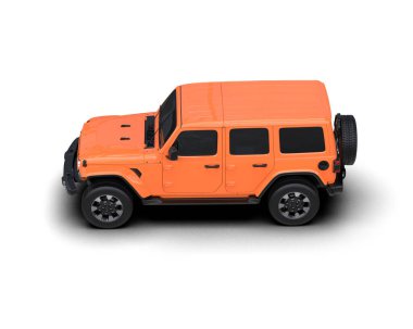 modern araba - turuncu renk