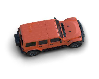 beyaz arkaplanda turuncu cip