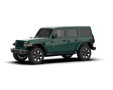 Beyaz arka planda modern bir cip. 3d oluşturma