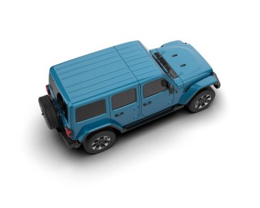 Mavi modern cip. en üstteki görünüm.