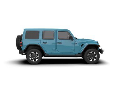 mavi spor araba izole edildi