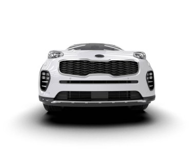 Modern araba manzarası. 3d oluşturma.