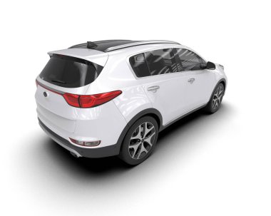 Modern lüks cip beyazdan izole edilmiş. 3D görüntüleme - illüstrasyon