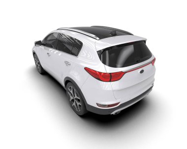 modern kompakt araba - aile - araba - arka görünüm