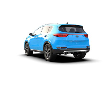 modern SUv - mavi renk - kenar görünüm