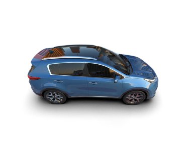 beyaz arkaplanda modern araba