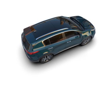 boş yüzeyi olan modern araba