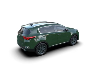 Stüdyo ortamında daha az genel bir konsept arabanın 3 boyutlu çizimi