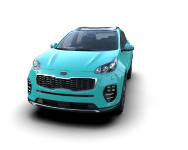 modern araba arka planda kırpma ile izole