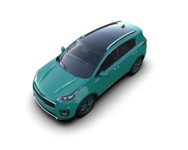 Kentsel ve aile için modern küçük spor sedan.