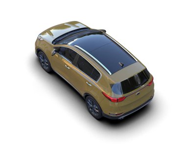 Beyaz arka planda araba, yüksek teknoloji tasarımları