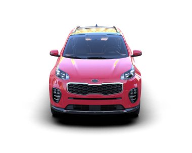 beyaz arka planda pembe modern araba